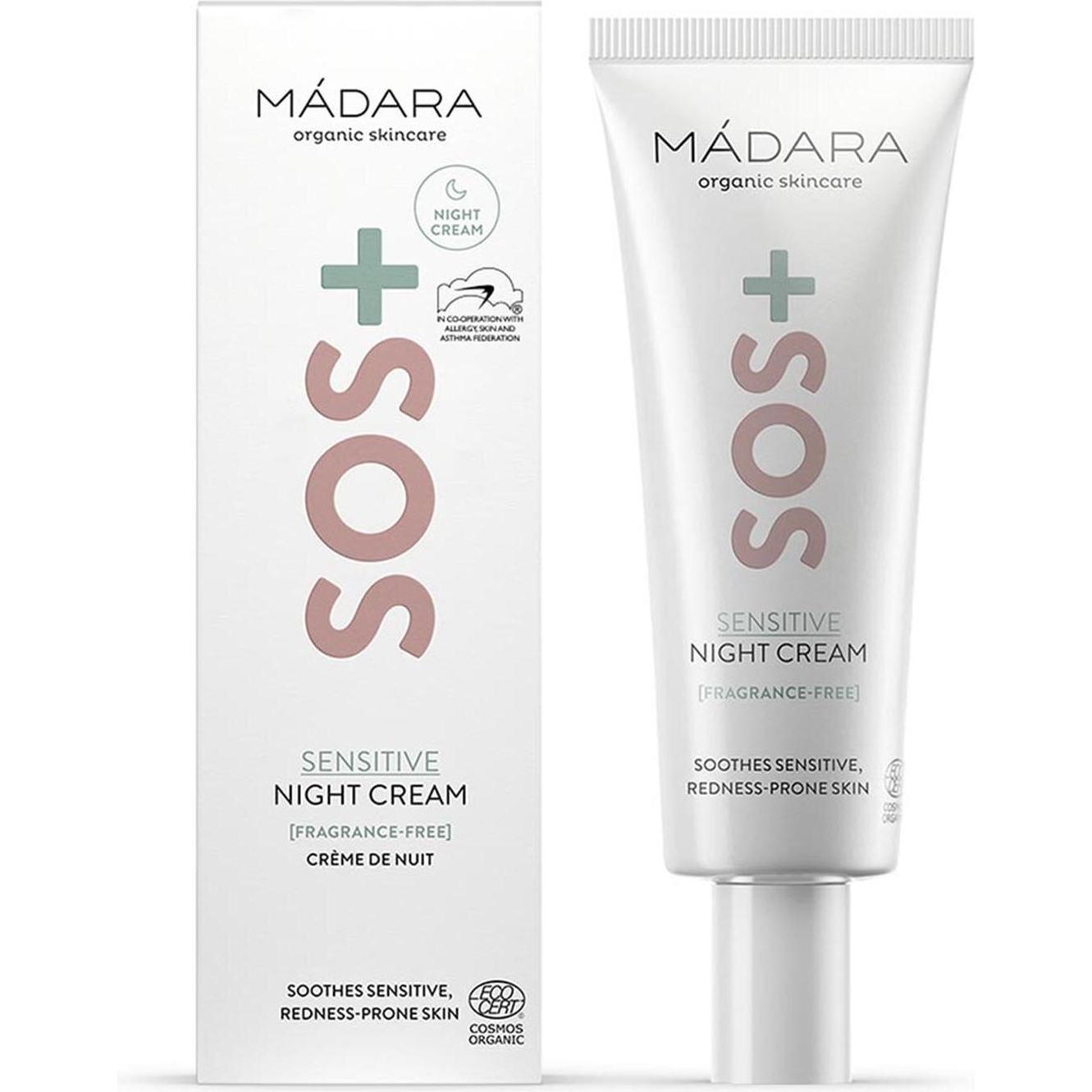 Madara Crema Lozione Corpo, Mãdara - Notte Sos+ (Sensitive E Night Cream) 70 Ml (70 Ml)