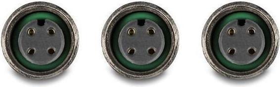 Actual product image Delock M12 T-splitter A-coded 4 pin socket to 2 x socket parallel connection