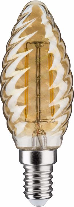 Produktbild Paulmann Kerze gedrehtes Glas Vintage (E14, 4.70 W, 430 lm, 1 x, F)