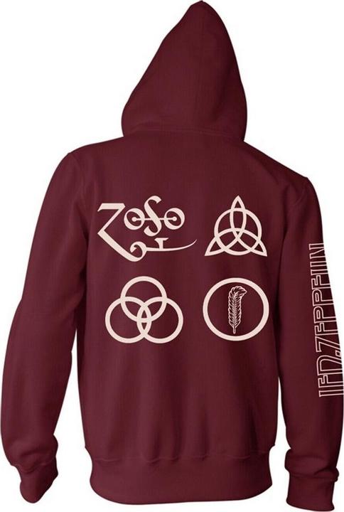 Actual product image Led Zeppelin Hoodie With Zipper (L)