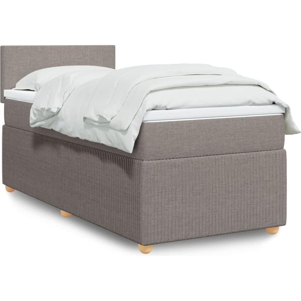 VidaXL, Bett, Bo x springbett mit Matratze 120 x 190 cm Stoff (120 x 190 cm)
