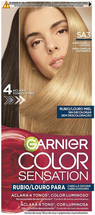 Actual product image Garnier Tinte rubio luminoso sin decoloracion para cabello oscuro (Louro Miel)