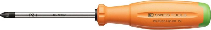 Actual product image PB Swiss Tools Pozidriv-Schraubenzieher PB 38192 SwissGrip Evo Gr. 1 80 mm OR