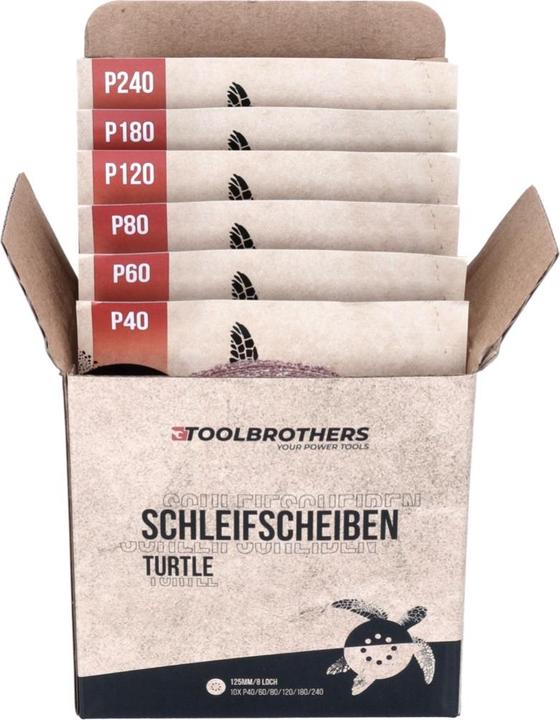 Produktbild Makita DBO 180 RF1J Akku Exzenterschleifer 18 V 125 mm + 1x Akku 3,0 Ah + Ladegerät + Toolbrothers (Exzenterschleifer)