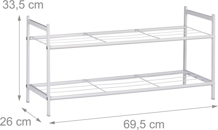 Immagine prodotto Relaxdays Baylee (69,5 x 26 x 33,5 cm)