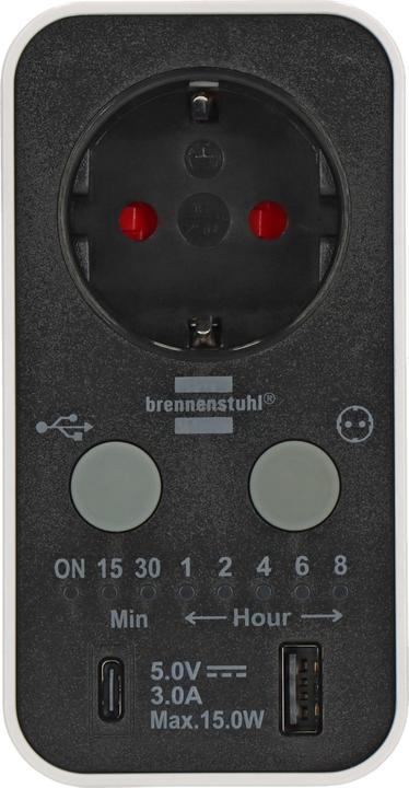 Produktbild Brennenstuhl Timer-Steckdose (USB-A)