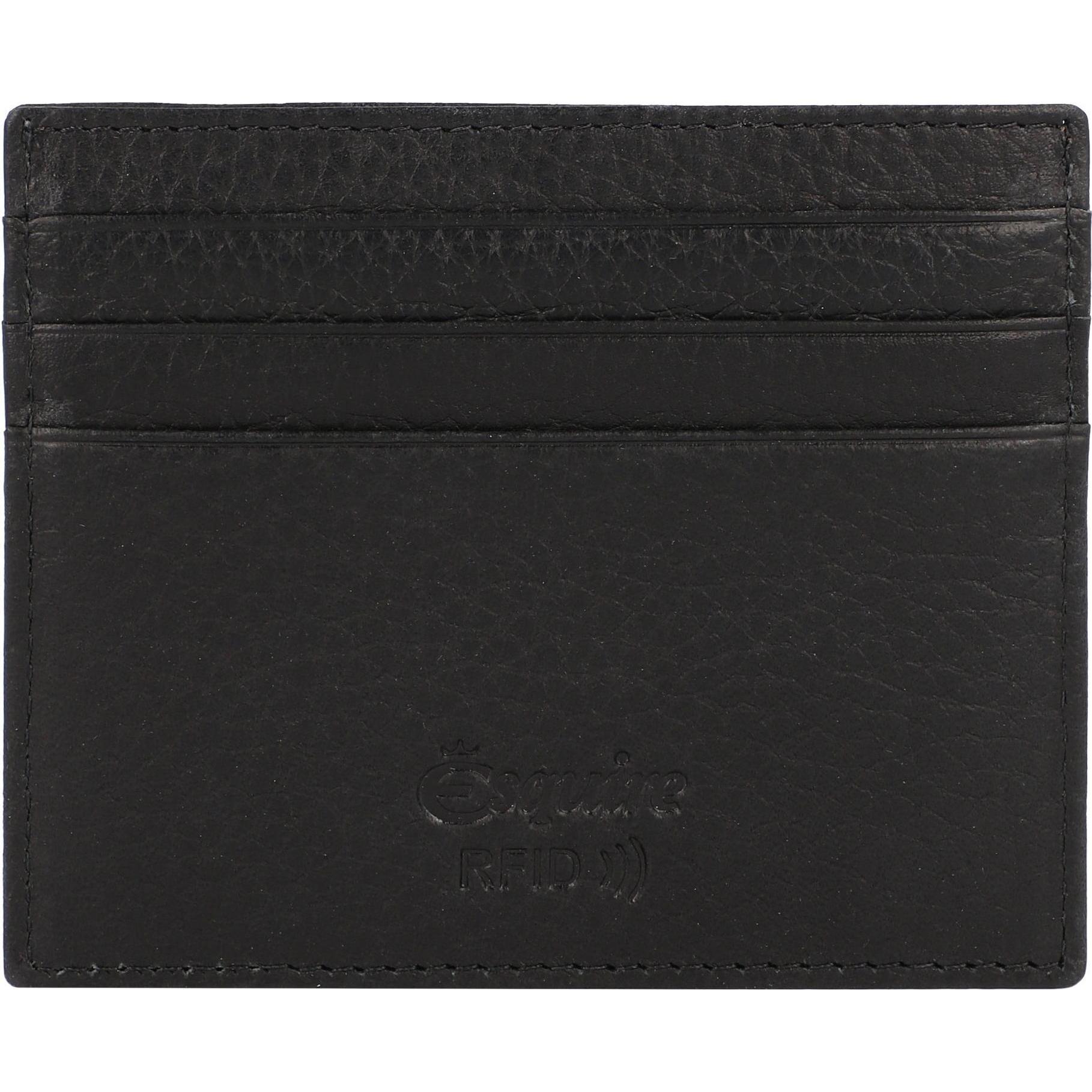 Thumbnail - Esquire, Portemonnaie, Oslo Texas Kreditkartenetui RFID Leder 10 cm, Schwarz