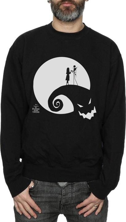 Actual product image Disney Mens Nightmare Before Christmas Moon Oogie Boogie Sweatshirt (3XL)