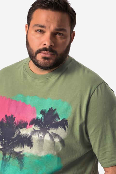 Image du produit Men+ T-shirt à manches courtes et coupe ventre confort. Grand imprimé - jusqu'au 86/88 (42, 44)