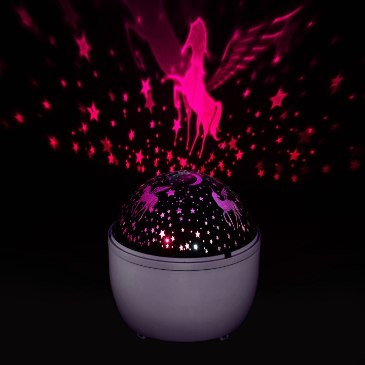 Produktbild Idena LED Projektor Einhorn Sternenhimmel 11,5x11,5x13cm
