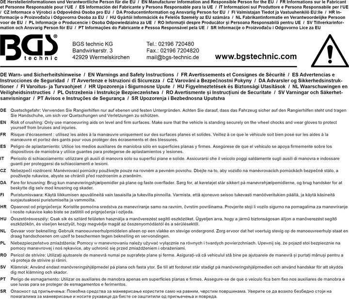 Produktbild BGS Rangier-Hubwagen 600 kg