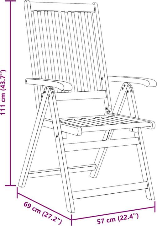 Produktbild vidaXL Gartenstuhl
