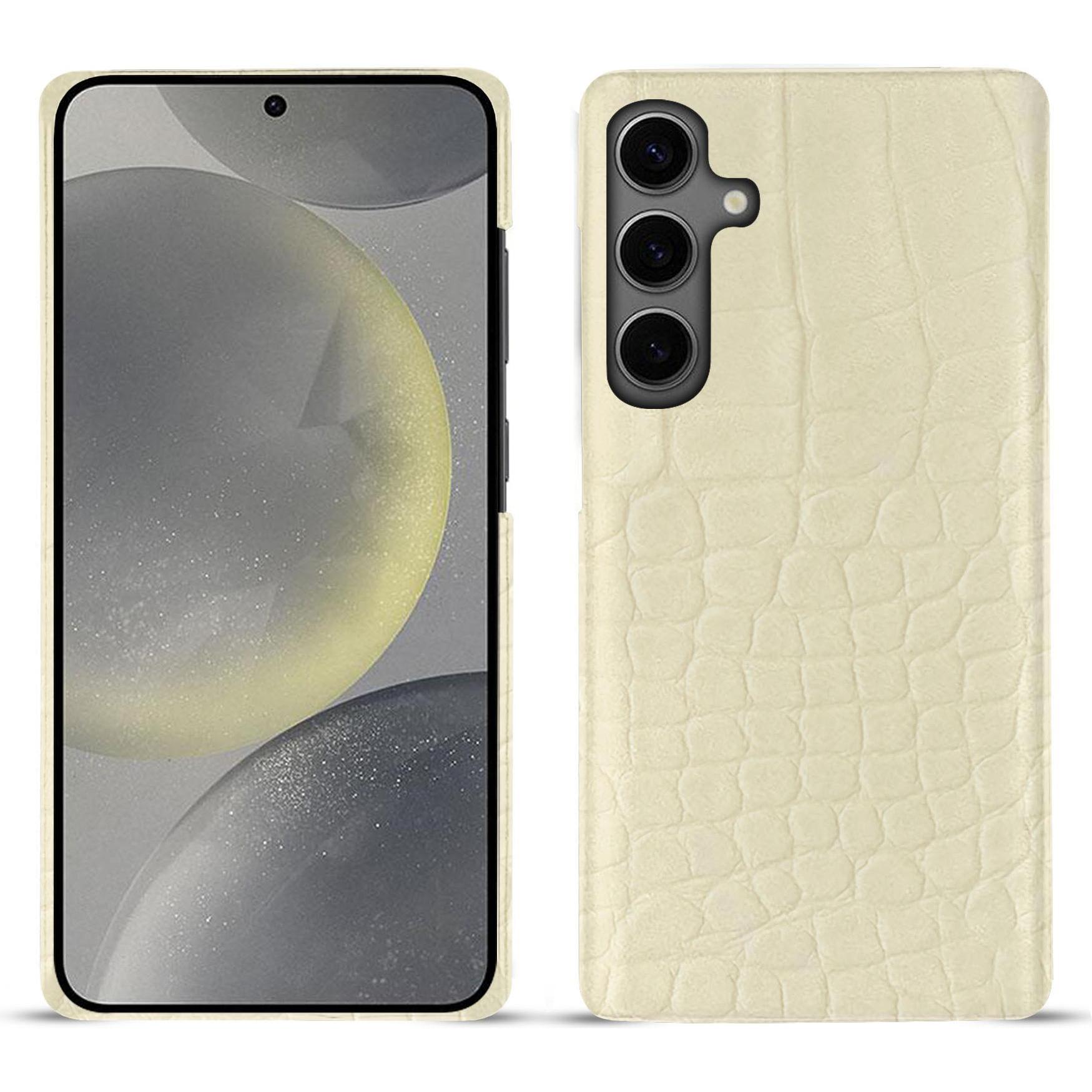 Noreve Lederschutzhülle (Samsung Galaxy S24), Smartphone Hülle, Beige