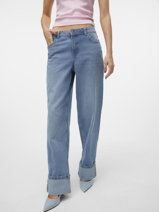 Actual product image Vero Moda VMEVELYN Niedrige Taille Locker geschnitten Jeans Weit geschnitten (W29/L32)