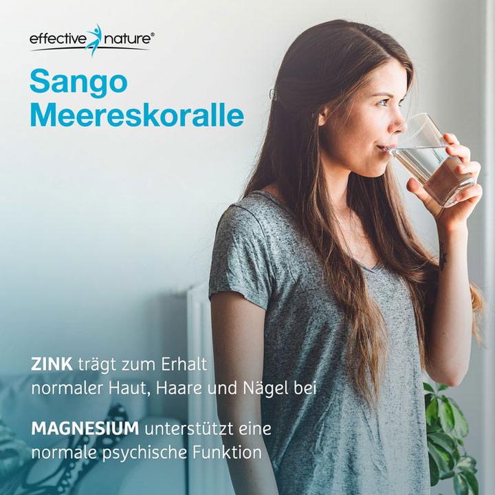 Image du produit Effective Nature Sango Koralle mit Zink und Silizium (120 pièce(s), Capsules, 120 g)