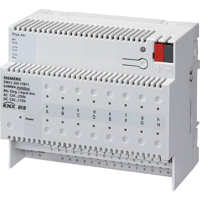 Siemens, Verteilerschrank Zubehör, Binäreingang KNX REG 6TE LED 16f 5WG1263-1EB11