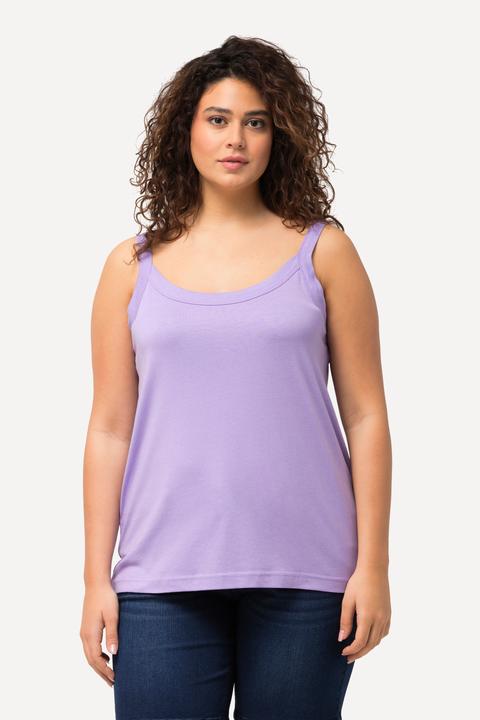 Produktbild Ulla Popken Spaghettitop, Rundhals, Modalmix, ärmellos (58)