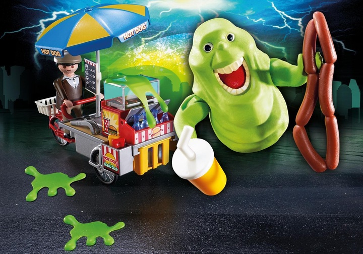Actual product image Playmobil Slimer with Hot Dog Stand (9222, Playmobil Ghostbusters)