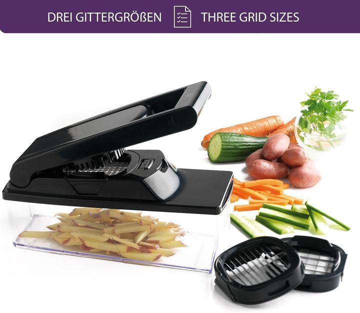 Actual product image Mastrad V-Klingen Mandoline mit Behälter