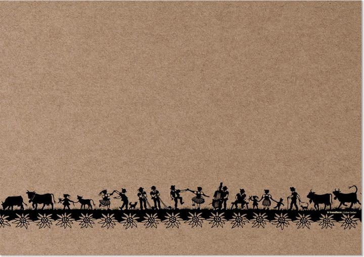 Trendform Papiertischset Kraft SWISS TRADITION 8 (42 x 29.70 cm)