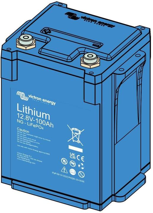 Victron Energy Batteria LiFePO4 12,8V/100Ah NG (12.80 V, 100 Ah)