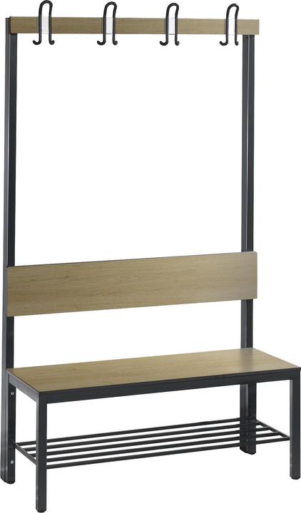 C+P Garderobenbank BASIC PLUS, einseitig (40.70 cm, 165 cm)
