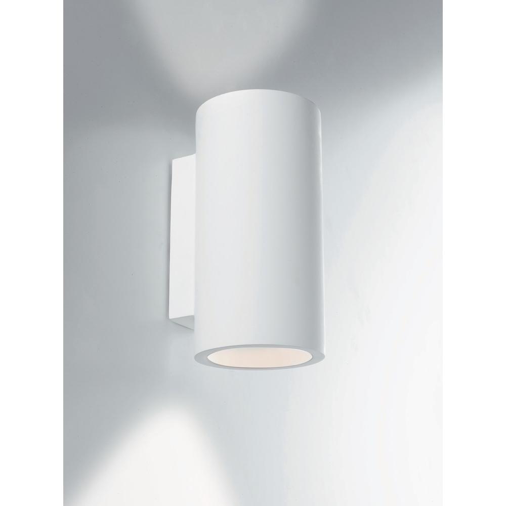 Luce ambiente Design, Wandleuchte + Deckenleuchte, LUCE Design Banjie Wandleuchte 2fach GU10 Anstreichbar Weiss (GU10)