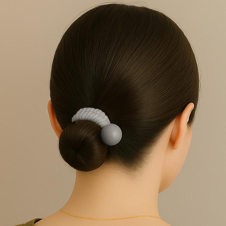 Immagine prodotto Avizar Haargummi mit gestricktem Perlenbesatz Astrid (Elastico per capelli)