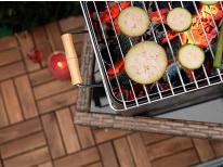 Actual product image La Dehesa rectangular portable barbecue with handles c