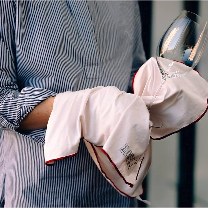 Produktbild Riedel GLASTUCH MICRO WEISS MIT ROTEM RAND 620284WR 50x64cm 0010/07 (1 Stk.)