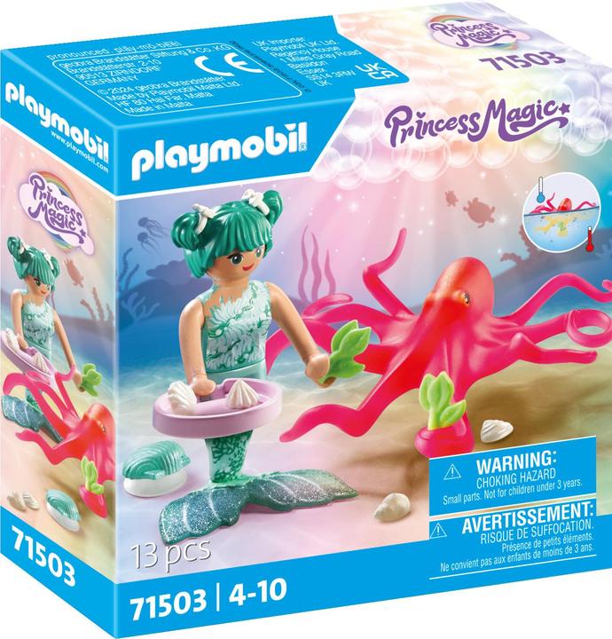 Produktbild Playmobil Meerjungfrau mit Farbwechselkrake (71503, Playmobil Princess Magic)