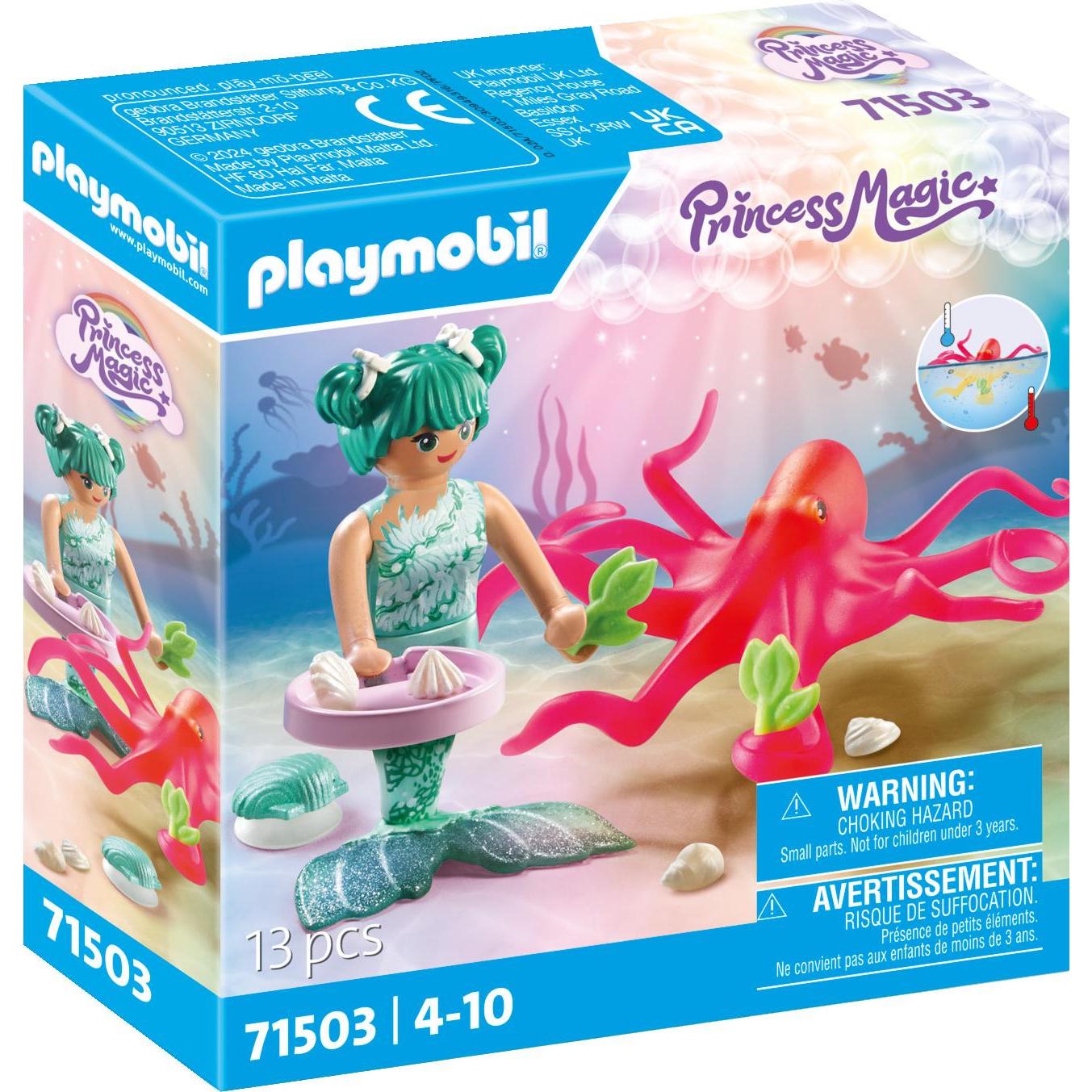 Playmobil Meerjungfrau mit Farbwechselkrake (71503, Playmobil Princess Magic)
