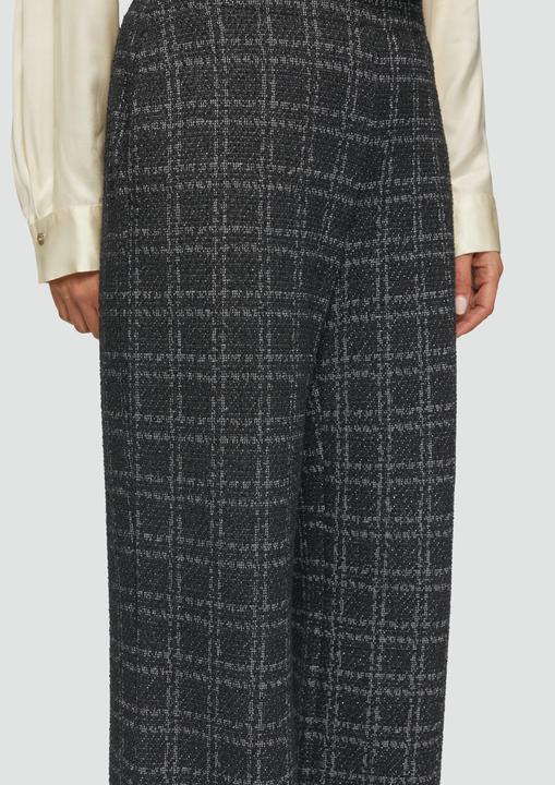 Produktbild S.Oliver Hose Karierte Hose mit Glitzergarn und Elastikbund (36)