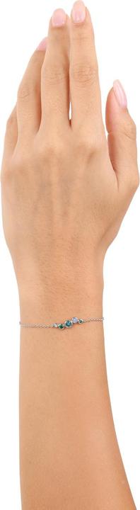 Actual product image S.Oliver Armschmuck für Damen, 925 Sterling Silber, Zirkonia synth. (20 cm, Silver 925)
