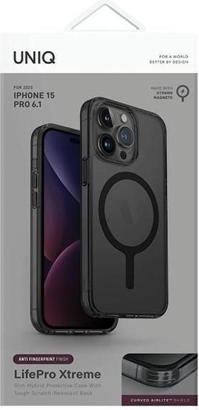 Produktbild Uniq etui LifePro Xtreme iPhone 15 Pro 6.1" Magclick Charging szary/frost smoke (Apple iPhone 15 Pro)