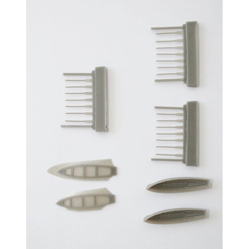 CMK Bismarck 6 m Cutter 2pcs. f.TRU 1/200