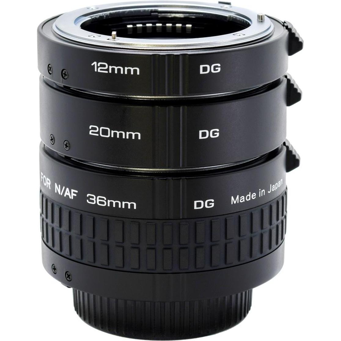 Thumbnail - Kenko Zwischenringsatz DG N/AF (Makro-Zwischenring, Nikon F), Objektivkonverter, Schwarz