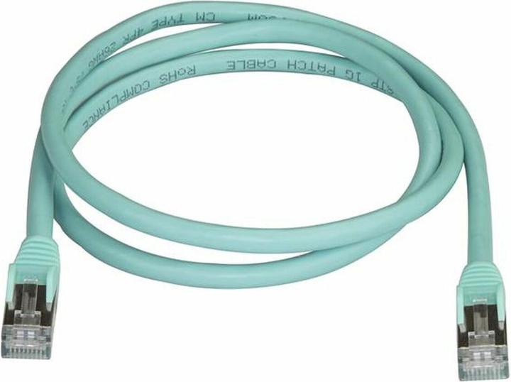 Actual product image StarTech Patch Cable Cat6a 1m Aqua (U/FTP, CAT6a, 1 m)