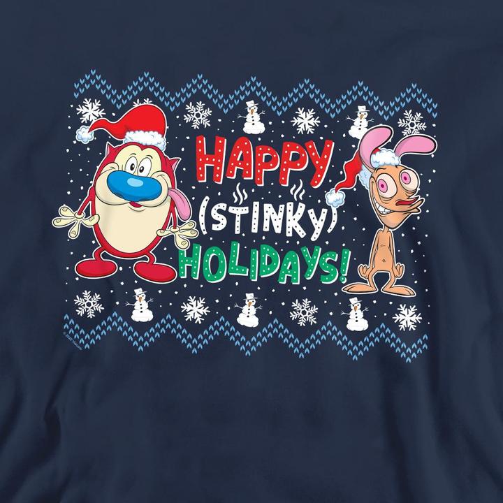 Produktbild Ren & Stimpy Happy Stinky Holidays Sweatshirt (M)