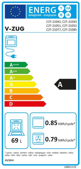 Energie-Label V-Zug 2105100001