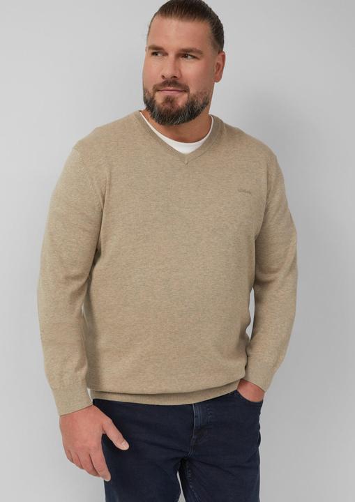 Actual product image s.Oliver Strickpullover Strickpullover mit Logo-Stickerei (3XL)