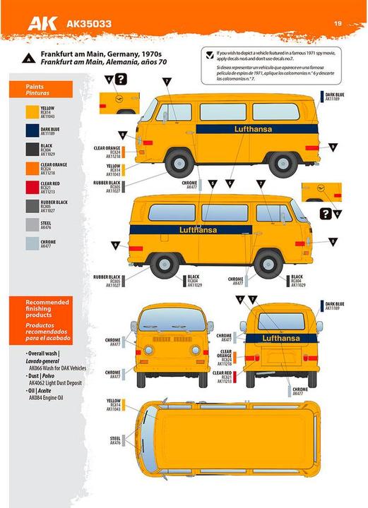Produktbild AK Interactive VOLKSWAGEN T2 Model 1967 Airport Bus