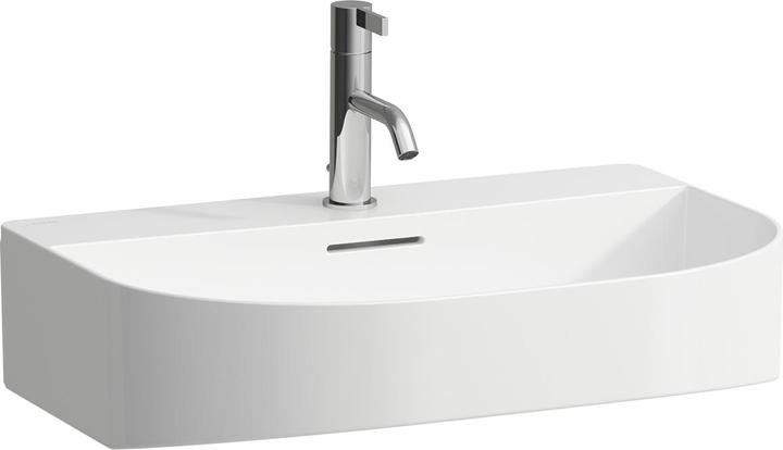 Produktbild Laufen Sonar Waschtisch unterbaufähig, 3 Hahnlöcher, mit Überlauf, 600x420mm, H810342 (420 mm, 600 mm)
