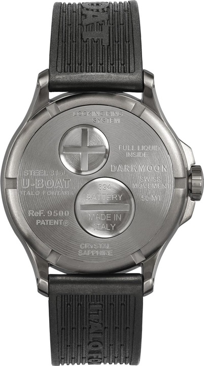 Produktbild U-Boat 9500 Darkmoon Red SS Soleil Herrenuhr 40mm 5ATM (Analoguhr, 40 mm)
