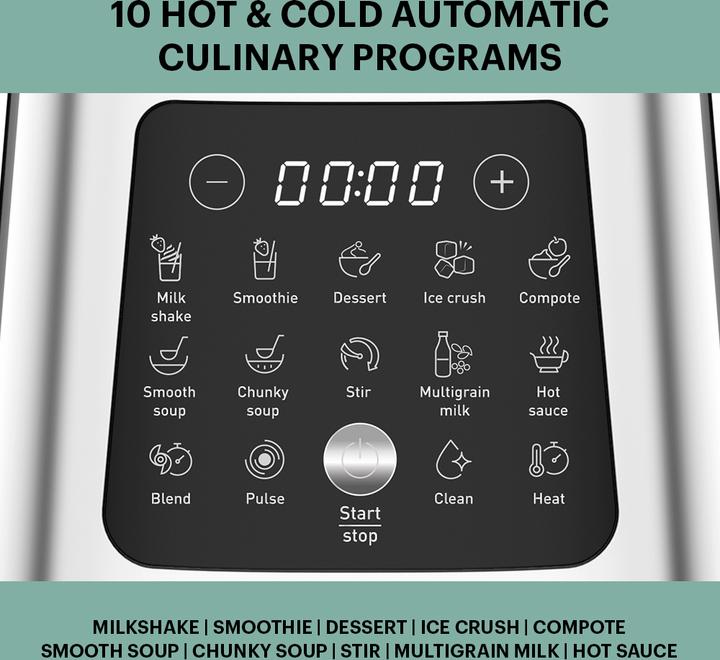 Immagine prodotto OBH Nordica Frullatore Perfectmix Cook, acciaio inox/nero (1400 W)