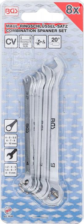 Produktbild BGS Maul-Ringschlüssel-Satz (10 mm)