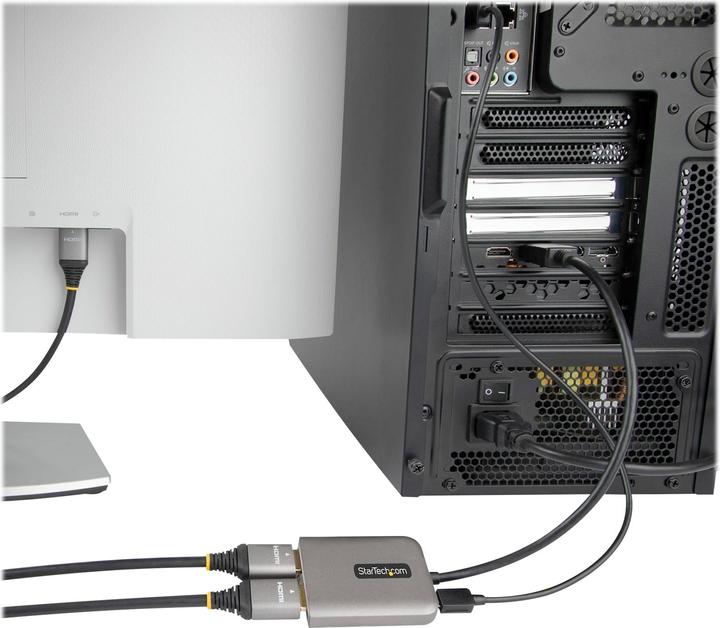 Productafbeelding StarTech com DP naar Dual HDMI MST HUB - Dual HDMI 4K 60Hz - DisplayPort Multi Monitor Adapter met 1f (HDMI, 4.30 cm)