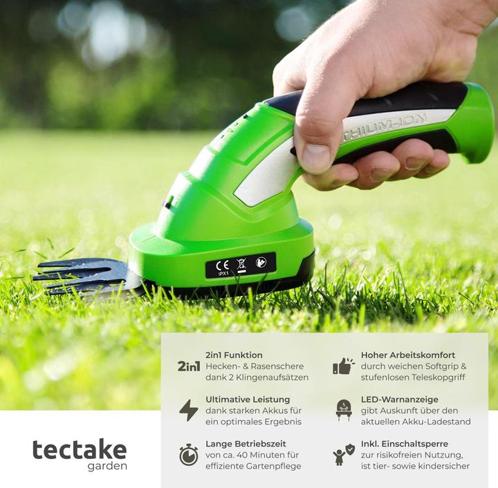 Produktbild tectake Heckenschere (Akkuheckenschere)