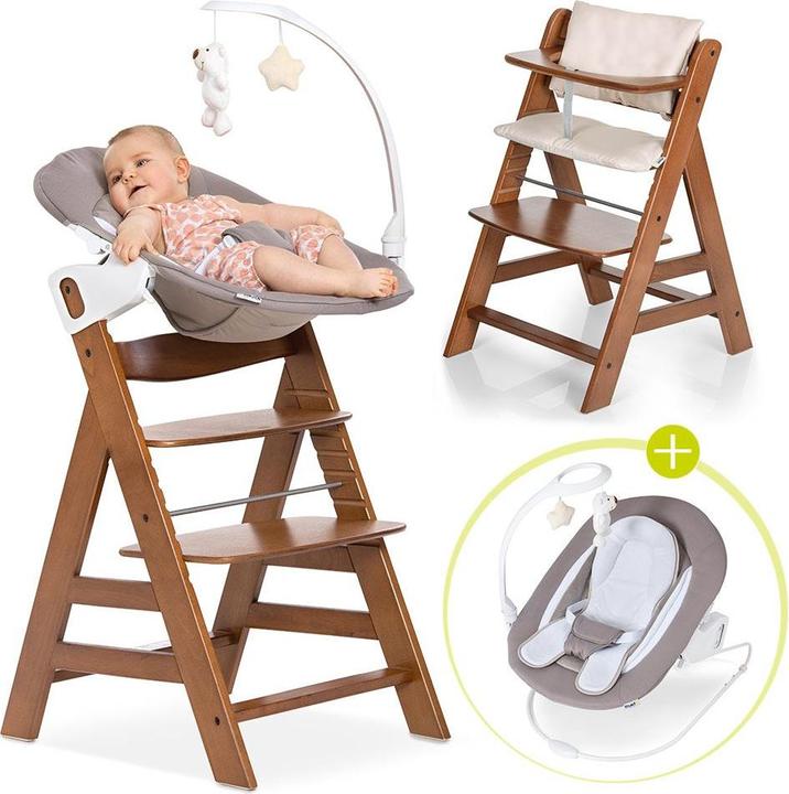 Immagine prodotto Hauck Seggioloni Alpha Plus Walnut Newborn Set Deluxe - 4 pezzi. (Seggiolone)