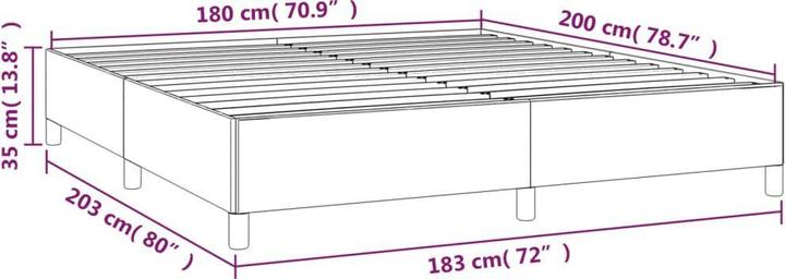 Image du produit vidaXL Bettgestell (180 x 200 cm)